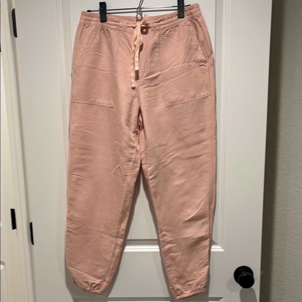 Pink Casual linen Pants